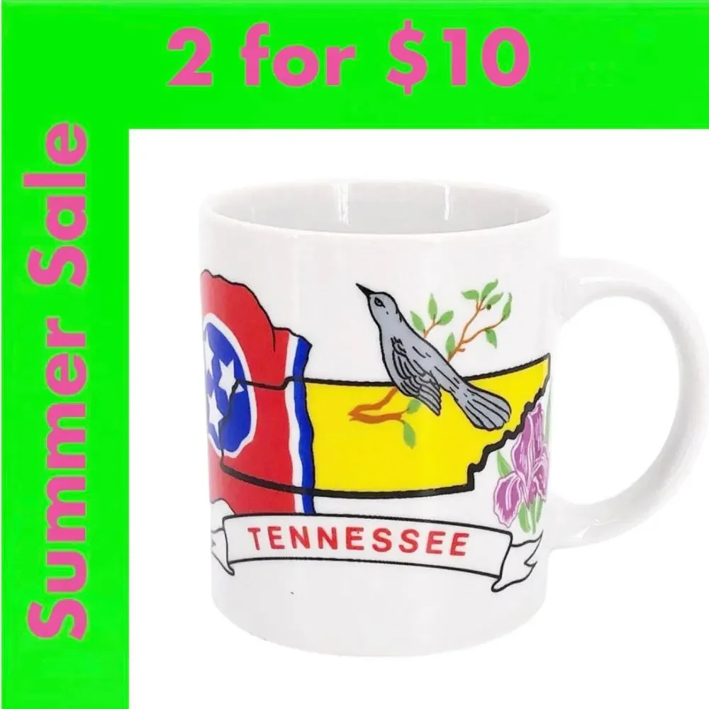 Tennessee coffee mug 80s 1980s vintage SALE